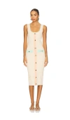 Retroféte Lyle Dress In White