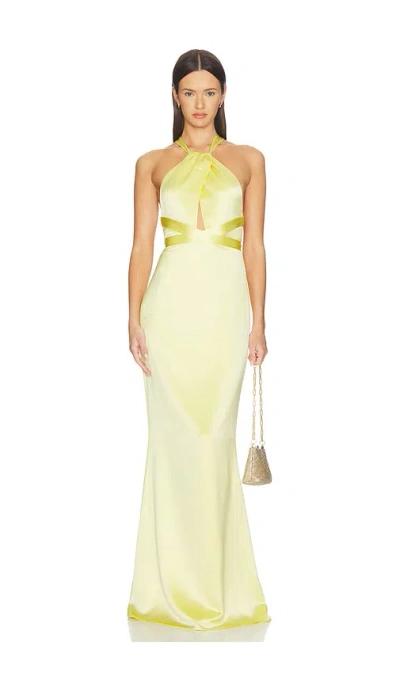 Retrofete Magnolia Dress In Yellow