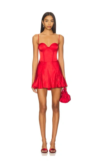 Retroféte Mairead Dress In Red