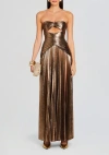 Retroféte Mallory Dress In Metallic Bronze