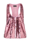 Retroféte Retrofête Mandy Sequin Top In Earl Rose