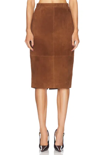 RETROFÉTE MARCELLA SUEDE SKIRT