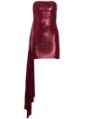 Retroféte Marcy Metallic Mini Dress In Red