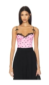 Retroféte Marianne Corset Top In Pink