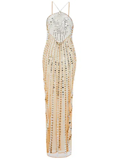 Retroféte Maris Dress In Neutrals