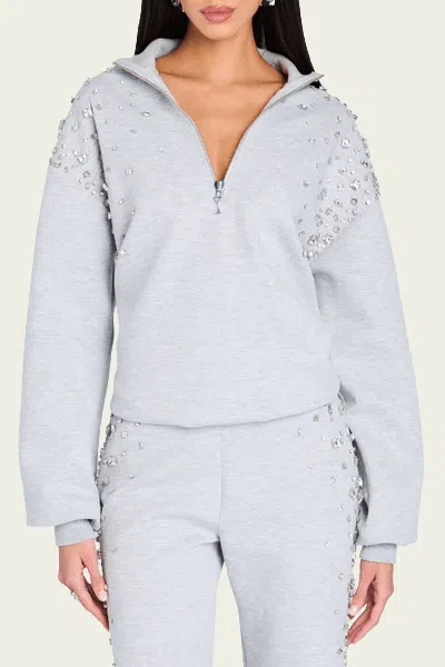 RETROFÉTE MARISSA SWEATSHIRT IN HEATHERED GREY