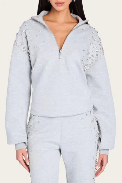 RETROFÉTE MARISSA SWEATSHIRT IN HEATHERED GREY