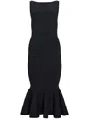 Retroféte Marta Knit Dress Metallic Black In Black