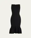 Retroféte Marta Knit Midi Dress In Metallic Black