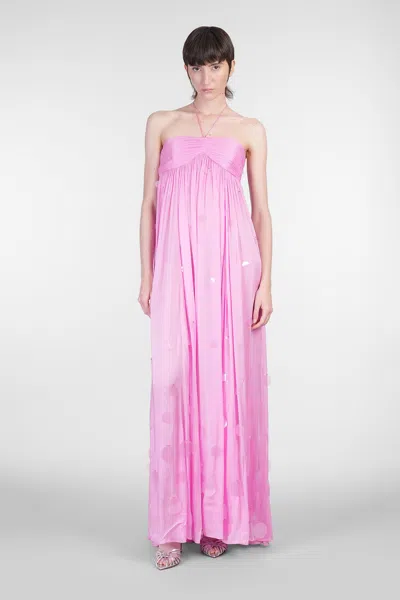 Retroféte Mathilde In Rose-pink Viscose
