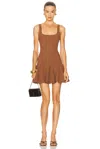 Retroféte Matson Knit Dress Metallic Hazelnut In Brown