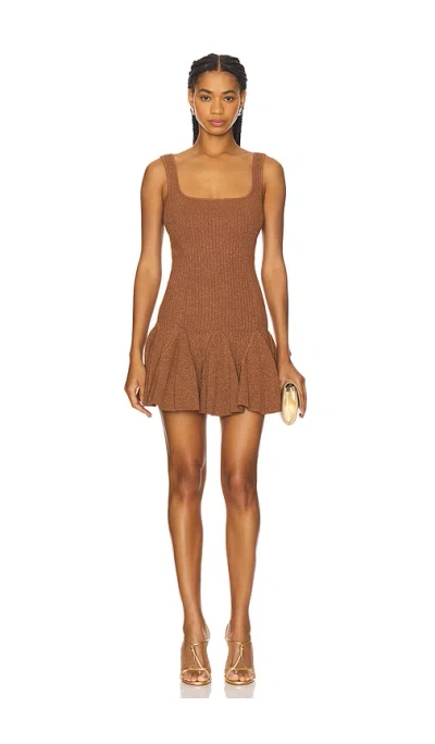 Retroféte Matson Knit Dress In Brown