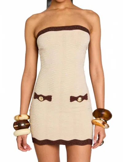 Retroféte Mavis Knit Dress In Chestnut In Brown
