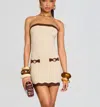 Retroféte Mavis Mini Dress In Neutral