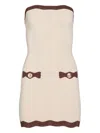 Retroféte Mavis Mini Dress In Neutrals