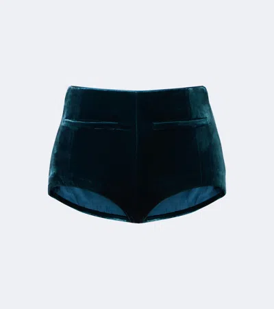Retroféte Menlo Velvet Short In Green