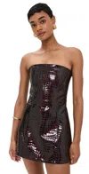 Retroféte Merida Leather Dress Port In Port