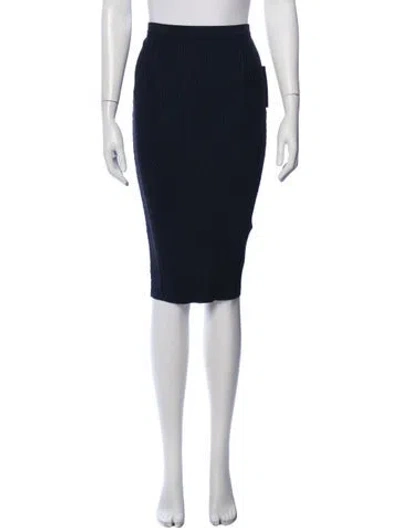 Pre-owned Retroféte Midi Length Skirt W/ Tags In Blue