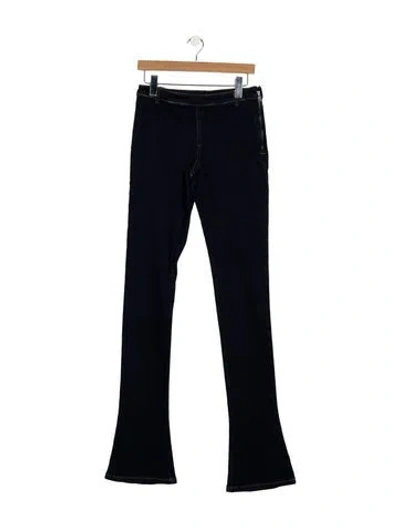 Pre-owned Retroféte Mid-rise Flared Jeans In Blue