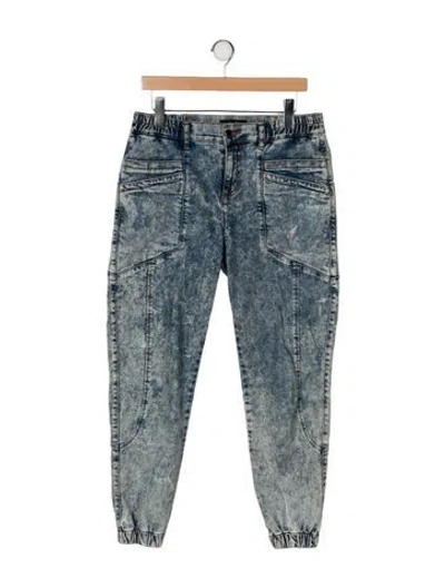 Pre-owned Retroféte Mid-rise Skinny Leg Jeans In Blue