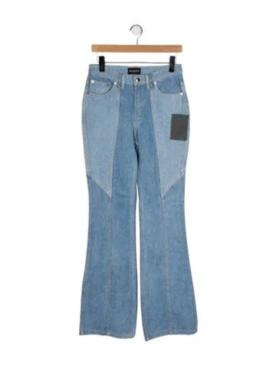 Pre-owned Retroféte Mid-rise Wide Leg Jeans In Blue