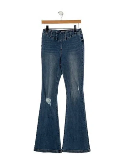 Pre-owned Retroféte Mid-rise Wide Leg Jeans In Blue