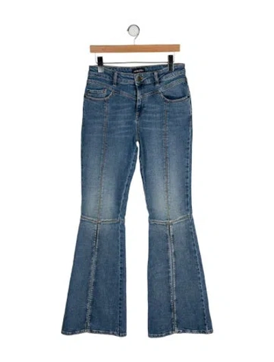 Pre-owned Retroféte Mid-rise Wide Leg Jeans In Blue