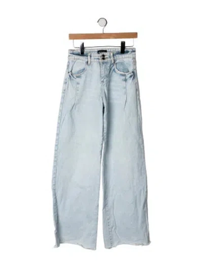Pre-owned Retroféte Mid-rise Wide Leg Jeans In Blue