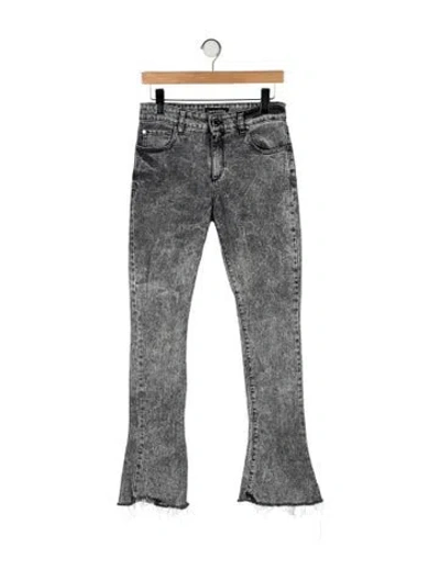 Pre-owned Retroféte Mid-rise Wide Leg Jeans In Gray