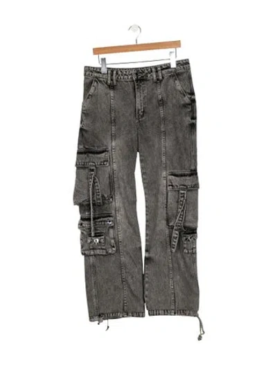 Pre-owned Retroféte Mid-rise Wide Leg Jeans In Multi