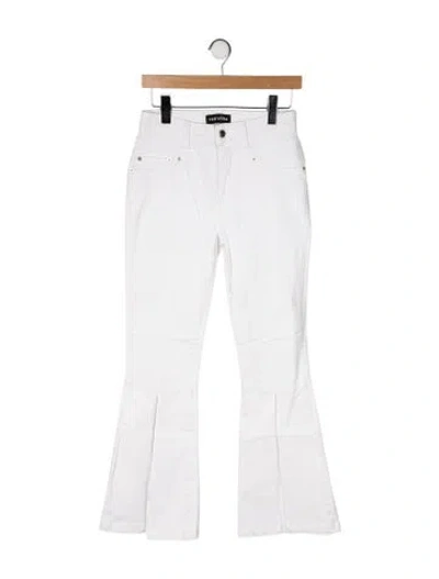 Pre-owned Retroféte Mid-rise Wide Leg Jeans In White