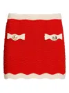 Retroféte Mikayla Knit Skirt In Red
