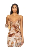 Retroféte Milly Top In Vintage Mixed Print