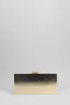 Retroféte Milo Clutch In Gold Metal Alloy In Black
