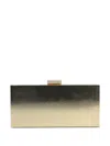 Retroféte Milo Clutch In Gold Metal Alloy In Gold
