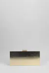 Retroféte Milo Clutch In Gold Metal Alloy In Black