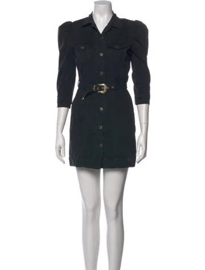 Pre-owned Retroféte Mini Dress In Black