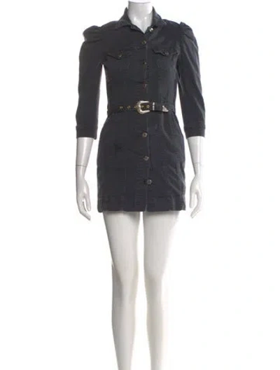 Pre-owned Retroféte Mini Dress In Black