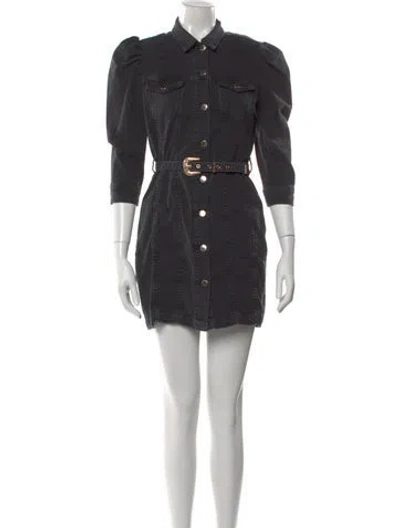 Pre-owned Retroféte Mini Dress In Black