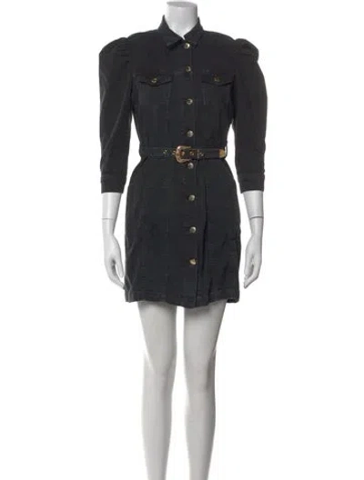 Pre-owned Retroféte Mini Dress In Black