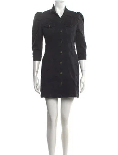 Pre-owned Retroféte Mini Dress In Black