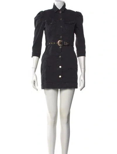 Pre-owned Retroféte Mini Dress In Black