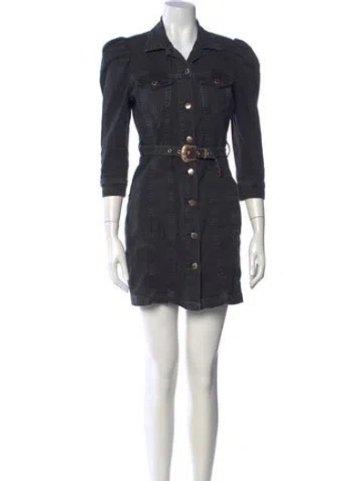 Pre-owned Retroféte Mini Dress In Black