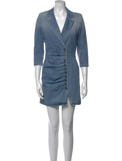 Pre-owned Retroféte Mini Dress In Blue