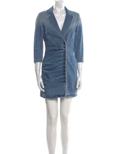 Pre-owned Retroféte Mini Dress In Blue