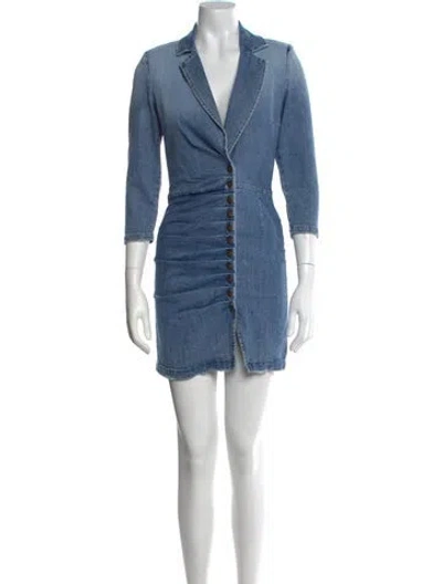 Pre-owned Retroféte Mini Dress In Blue