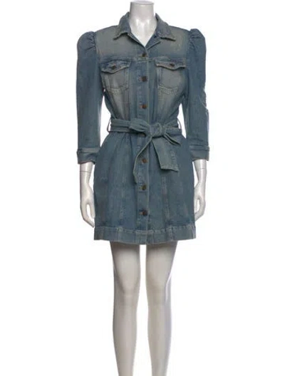 Pre-owned Retroféte Mini Dress In Blue