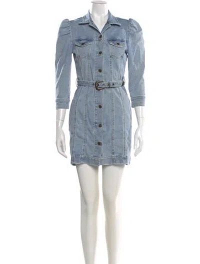 Pre-owned Retroféte Mini Dress In Blue