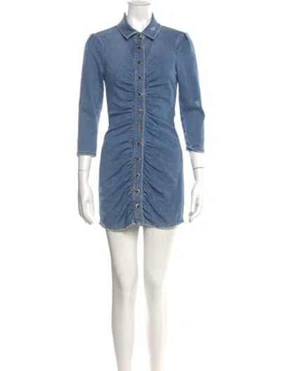 Pre-owned Retroféte Mini Dress In Blue