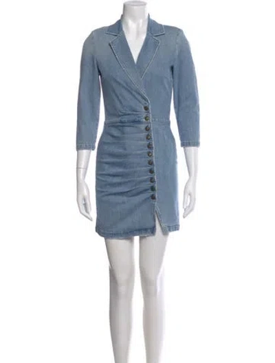 Pre-owned Retroféte Mini Dress In Blue